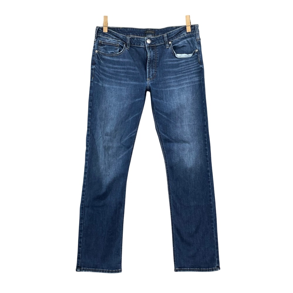 Silver Jeans Allan Jeans‎ Mens 36X31 Dark Wash Denim Casual Preppy Y2K Academia